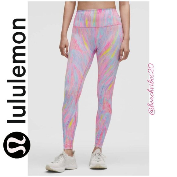 LULULEMON ATHLETICA Wunder Train High-Rise Tight 28" Prism Marble Multi LL-229 - Picture 2 of 14
